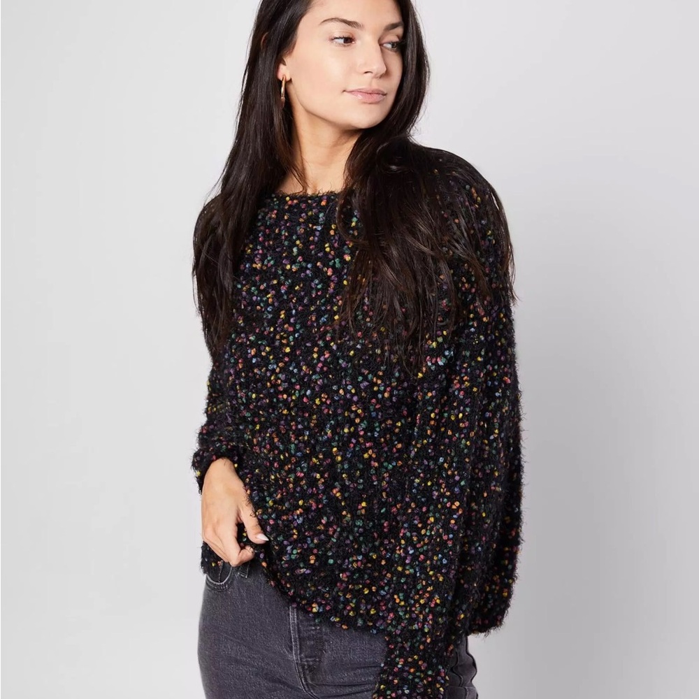 Gimmicks - Multicolor Nubby Sweater - Fun Festive - Size  XS